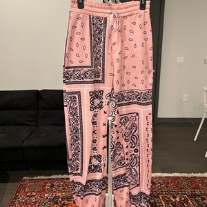 Bandana Print Drawstring Trousers
